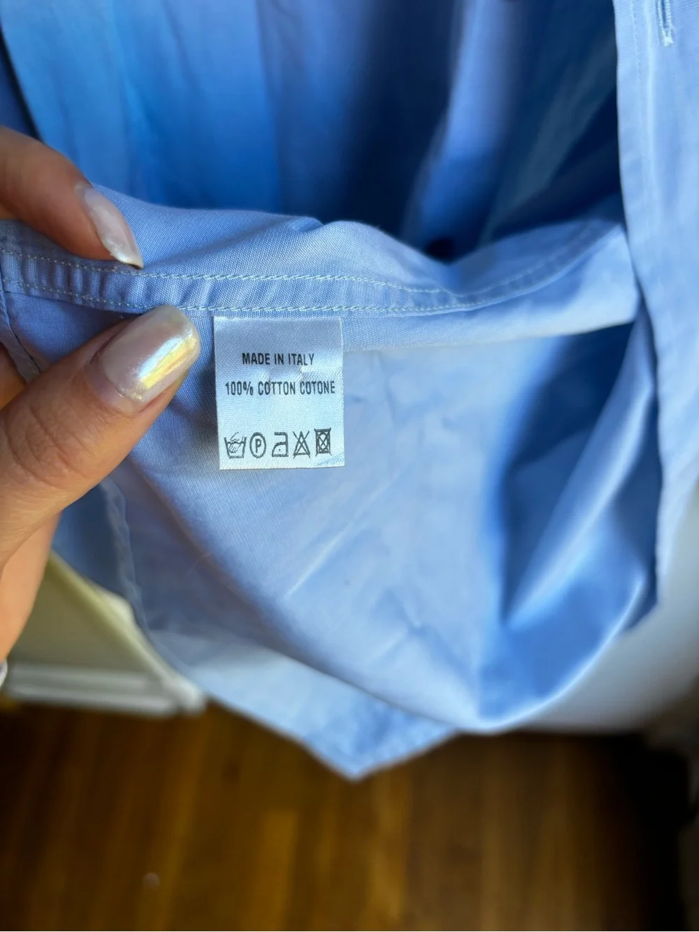 Gucci Men’s Light Blue Button-Up Dress Shirt